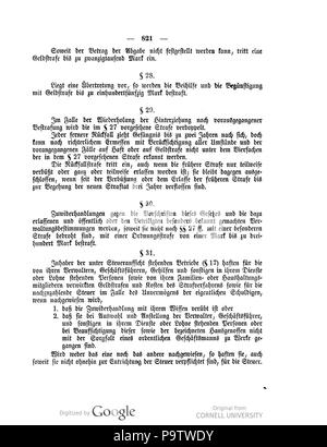 434 Deutsches Reichsgesetzblatt 1909 044 0821 Stock Photo