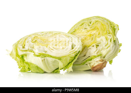 Iceberg Lettuce Cut In Half Stock Photo Alamy