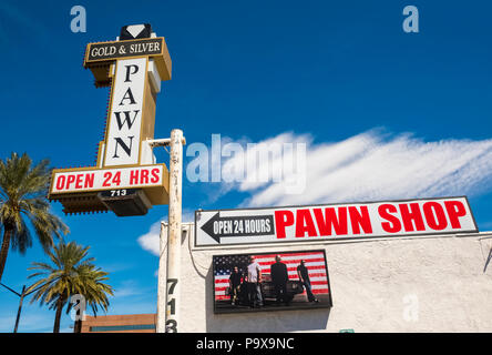 The Gold and Silver Pawn Shop of TV's Pawn Stars fame in Las Vegas, Nevada, USA Stock Photo