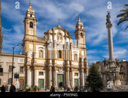 Sicily San Domenico church, Palermo, Sicily, Italy, Europe Stock Photo