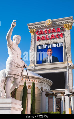 Caesars Palace logo and sign, Las Vegas, Nevada, USA Stock Photo