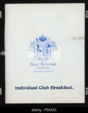 236 BREAKFAST (held by) HOTEL NETHERLAND (at) &amp;quot;NEW YORK, NY&amp;quot; (HOTEL ...