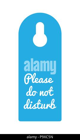 special hotel door knob design, vector, eps10, please do not disturb flyer Stock Vector