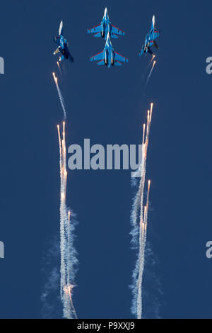 Russian Air Force aerobatic demonstration team , The Russian Knights ...