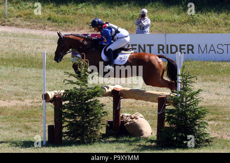 Kristina Cook Billy The Red CIC3 ERM Barbury Castle 080718 Stock Photo