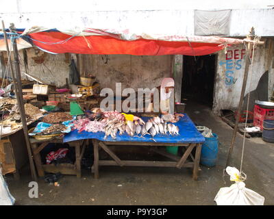 Life in Pasar Ikan and Muara Karang, a historic Jakarta fish market. Travel in Jakarta, the Capital of Indonesia. 4th October, 2012 Stock Photo