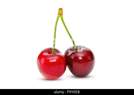 Cherry isolated on white background Stock Photo
