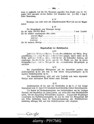 483 Deutsches Reichsgesetzblatt 1918 101 0968 Stock Photo