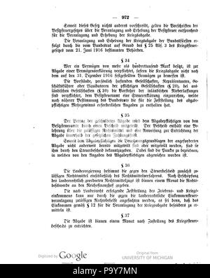 483 Deutsches Reichsgesetzblatt 1918 101 0972 Stock Photo