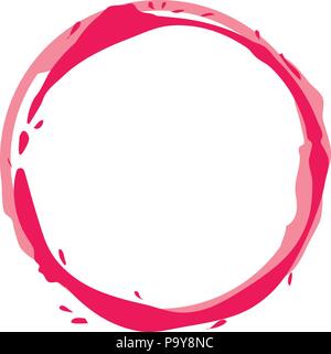 circular watermark paint wine vector illustration design Stock Vector