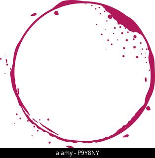 circular watermark paint wine vector illustration design Stock Vector