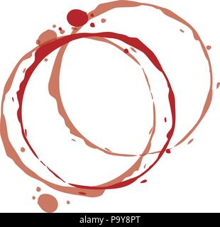 circular watermark paint wine vector illustration design Stock Vector