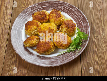 Tunde ke kabab as Buffalo meat galouti kebab, Awadhi cuisine. Stock Photo