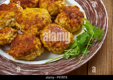 Tunde ke kabab as Buffalo meat galouti kebab, Awadhi cuisine. Stock Photo