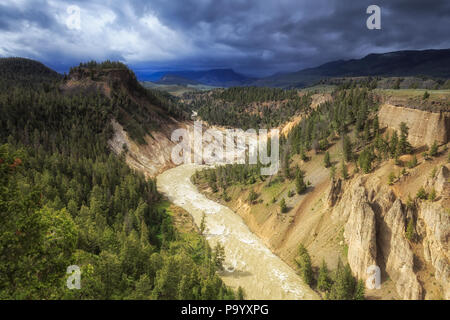 Yellowstone river in Yellowstone NP Stock Photo