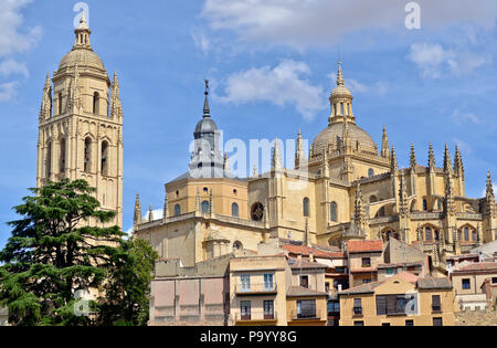 Segovia Cathedral (Catedral de Santa María de Segovia), Spain Stock Photo