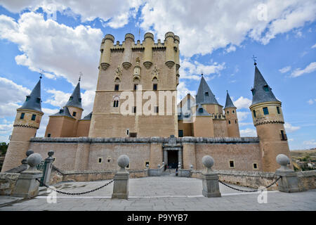 Tower of John II of Castile - Alcazar of Segovia, Spain Stock Photo