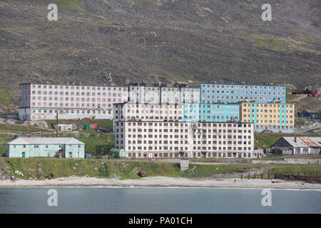 Provideniya city, Chukotka, Russia Stock Photo