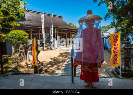 Kumano Kodo pilgrimage route. The main hall. Seiganto-ji temple. Nachisan. Nakahechi route. Wakayama Prefecture.Kansai region. . UNESCO. Japan Stock Photo