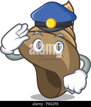 Detective mollusk shell character cartoon Stock Vector Image & Art - Alamy
