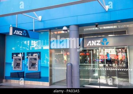 Branch of ANZ bank in Manly,Sydney,Australia Stock Photo