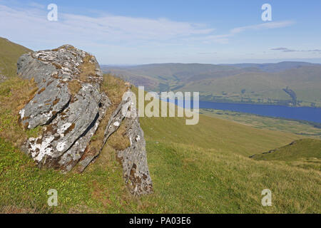 View of Loch Tay from the top of Ben Lawers nr Aberfeldy Stock Photo