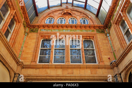 An abstract view of the roof section of Miller Arcade, Preston, Lancashire Stock Photo