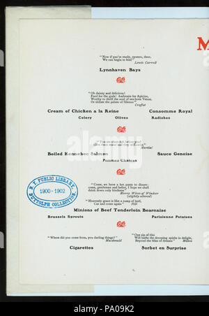 718 GOODYEAR DINNER (held by) NEW ENGLAND RUBBER CLUB (at) &quot;ESSEX HOTEL, BOSTON, MA&quot; (HOTEL;) (NYPL Hades-275080-4000011482) Stock Photo