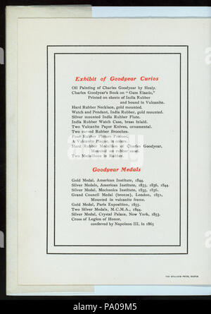 718 GOODYEAR DINNER (held by) NEW ENGLAND RUBBER CLUB (at) &quot;ESSEX HOTEL, BOSTON, MA&quot; (HOTEL;) (NYPL Hades-275080-4000011484) Stock Photo