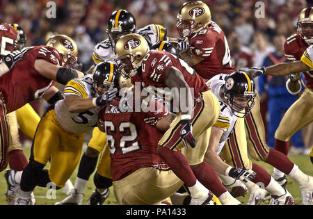 San Francisco, California, USA. 21st Sep, 1997. San Francisco 49ers vs. Atlanta  Falcons at Candlestick Park Sunday, September 21, 1997. 49ers beat Falcons  34-7. San Francisco 49ers running back Garrison Hearst (20)