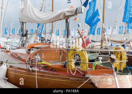 Cowes regatta Isle of Wight UK. 20th July 2018. Beautiful