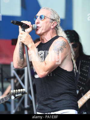 Twisted Sister performs live on day two of the Download Festival in ...