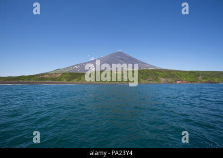 Atlasov Island, Kuril Islands Stock Photo