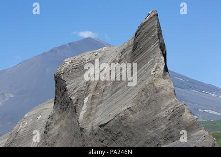 Atlasov Island, Kuril Islands Stock Photo