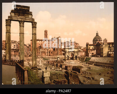 . Forum Romano, Rome, Italy. between 1890 and 1900 664 Forum Romano, Rome, Italy-LCCN2001700944 Stock Photo