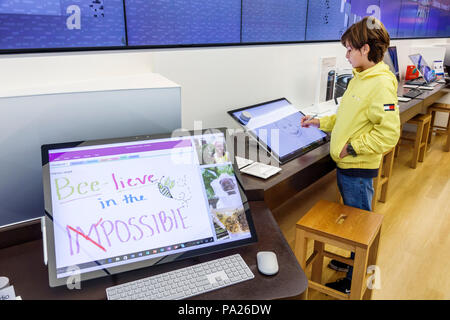 Orlando Florida,The Mall at Millenia,shopping shopper shoppers shop shops  market markets marketplace buying selling,retail store stores business  busin Stock Photo - Alamy