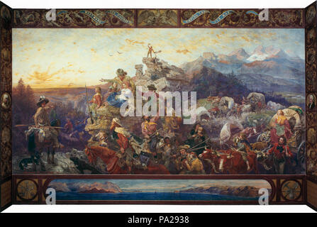 617 Emanuel Leutze - Westward the Course of Empire Takes Its Way - Capitol Stock Photo
