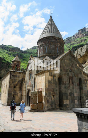 Geghard Monastery near Goght, Armenia. Stock Photo