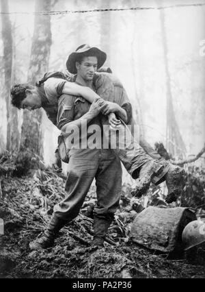 157 Leslie Allen at Mount Tambu July 1943 (AWM photo 015515) Stock Photo