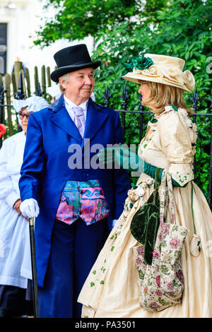 blue victorian suit