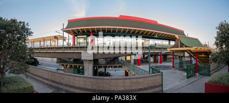 Los Angeles, JUL 12: Chinatown Metro Station in Chinatown on JUL 12, 2018 at Los Angeles, California Stock Photo