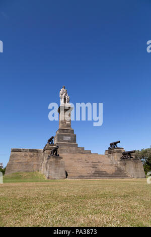 The monument to Admiral Lord Collingwood at Tynemouth in England. Cuthbert Collingwood (1748 - 1810) was a naval commander during the Napoleonic Wars  Stock Photo