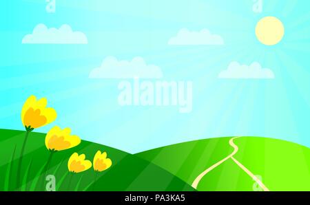 summer days vector illustrations Stock Vector