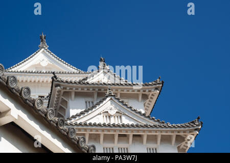 Himeji Castle, Himeji City , Kobe, Hyogo Province, Shirazaki Jo, Japan. Nickname White Heron Castle. It is an UNESCO World Heritage Site Stock Photo