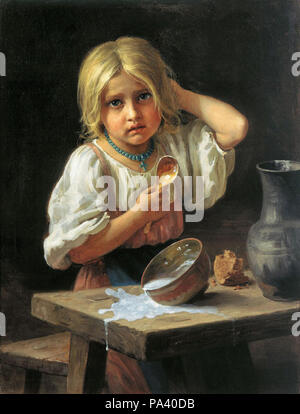 Platonov  Khariton Platonovich - Peasant Girl Stock Photo