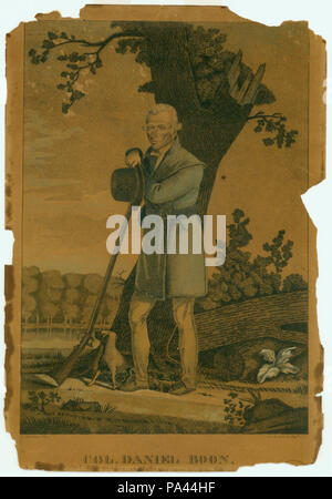 2 &quot;Col. Daniel Boon (sic).&quot; (Daniel Boone) Stock Photo