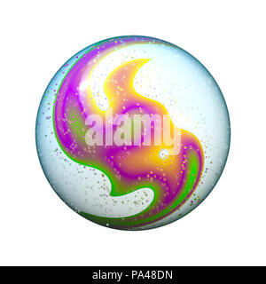 An illustration of a nice glass marble Stock Photo