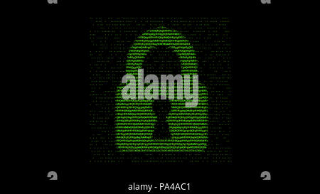 Closed Padlock on digital screen, cyber security concept background ...