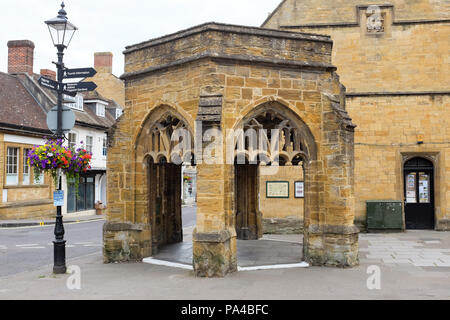 The Conduit at the bottom of Cheap Street in Sherborne, Dorset, England. Stock Photo