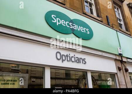 SpecSavers in Bath, England. Stock Photo